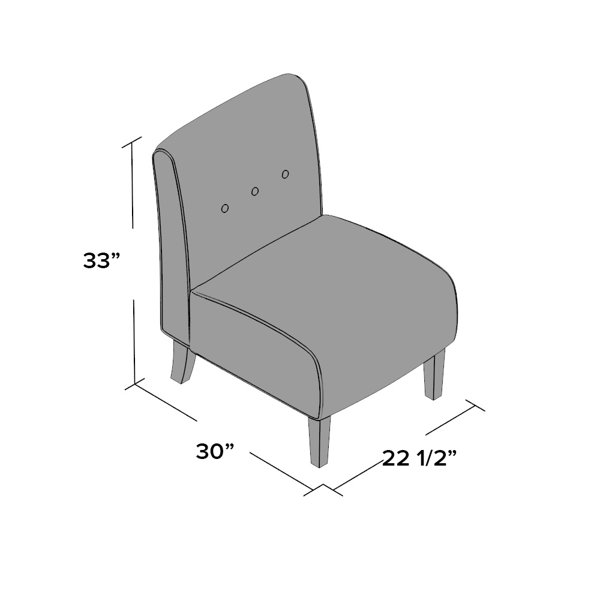 Winston Porter Berniya 18'' Wide Tufted Slipper Chair & Reviews